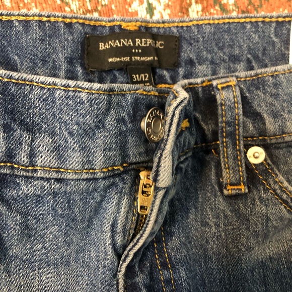 Banana Republic High Rise Straight Fit Jeans - Picture 5 of 7